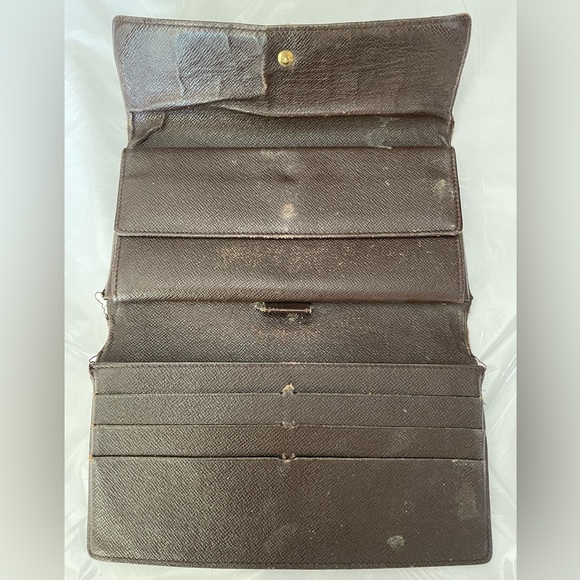 Louis Vuitton Damier Monogram Coated Canvas & Leather Long Wallet - Picture 5 of 10